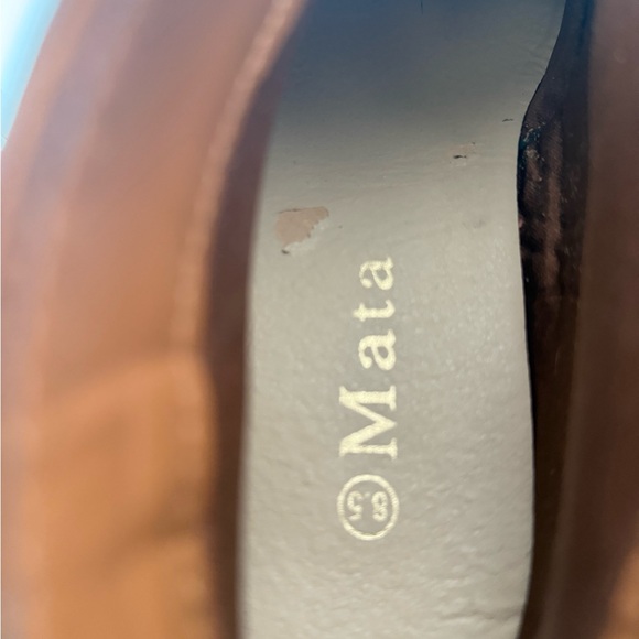 Mata Fringe Ankle Booties Sz 8.5M | Western Boho Suede Heel Boot | Brown - Picture 15 of 16